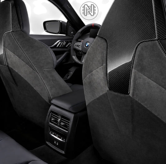 Alcantara Sitzschalen Cover mit Carbonblende BMW