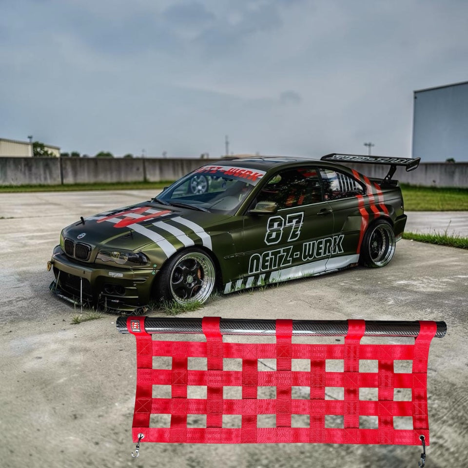 Clubsportnetz mit Carbonstrebe für Bmw e46 Coupe / Limo