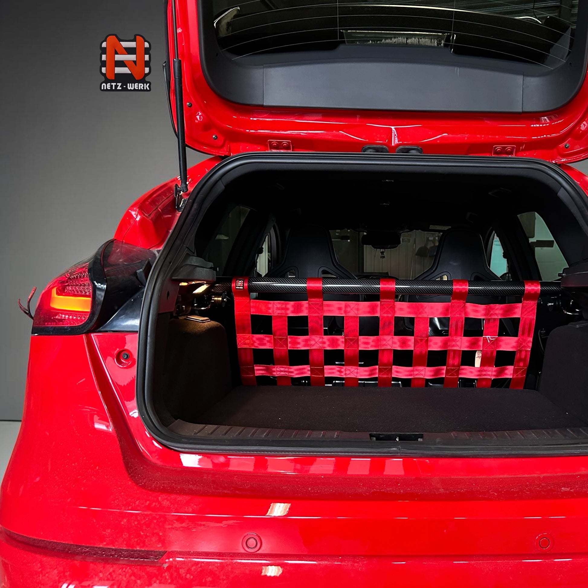 Clubsportnetz mit Carbonstrebe für Ford Focus RS MK3